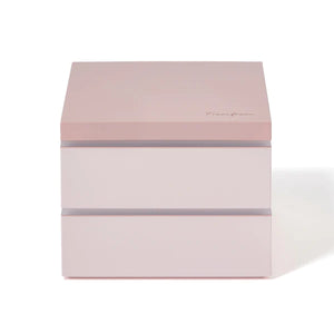 Two-tiered Japanese Lunch Box Pink (Large) - Francfranc Limited