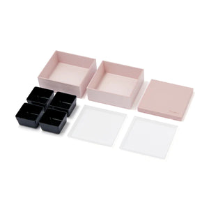 Two-tiered Japanese Lunch Box Pink (Large) - Francfranc Limited