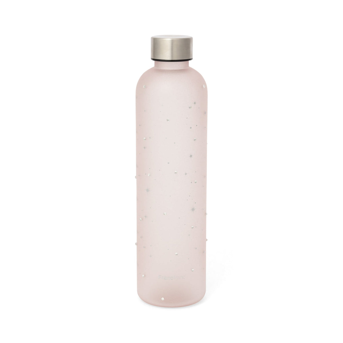 Jeweled Pink Water Bottle with Measurements