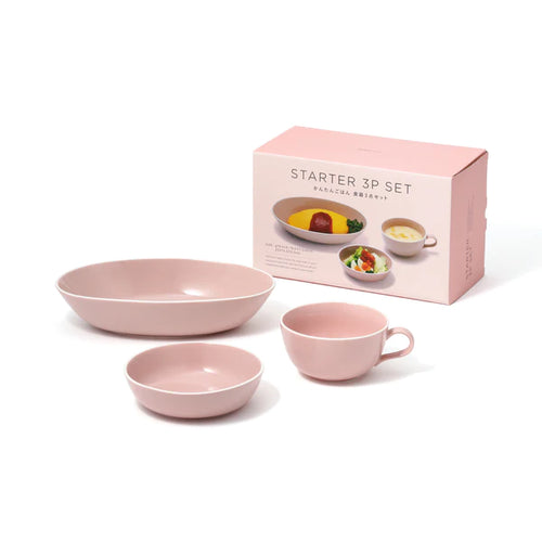 Dinnerware 3pcs Set Pink - Francfranc Limited