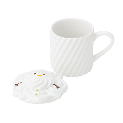 Whipped Cream Mug Yogurt Snowman