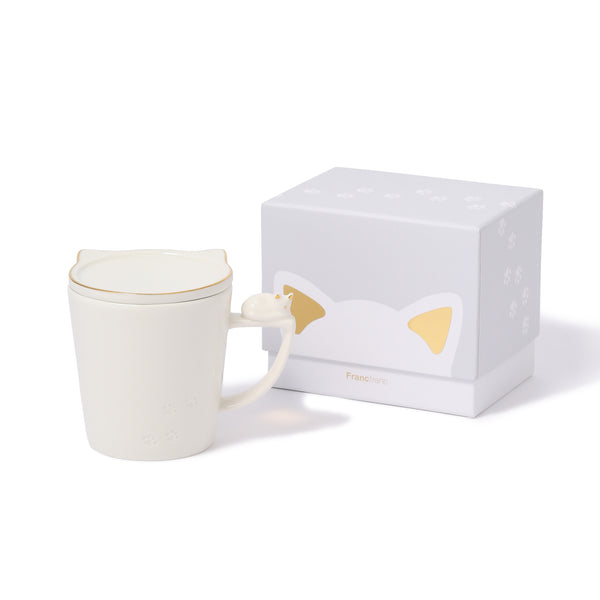 Cat Figure Mug White- Francfranc Limited