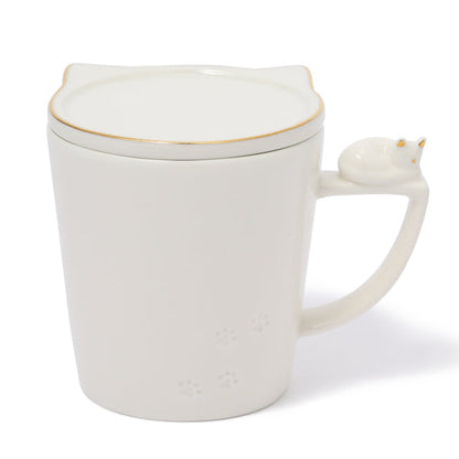 Cat Figure Mug White- Francfranc Limited