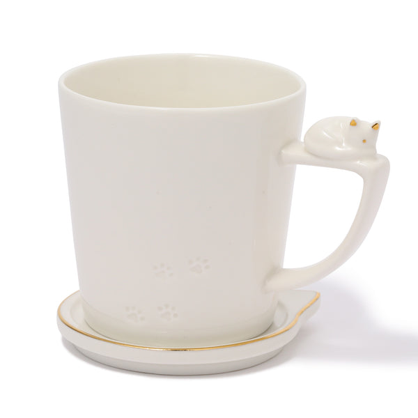 Cat Figure Mug White- Francfranc Limited