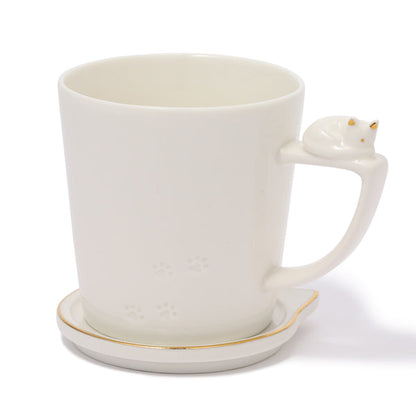 Cat Figure Mug White- Francfranc Limited