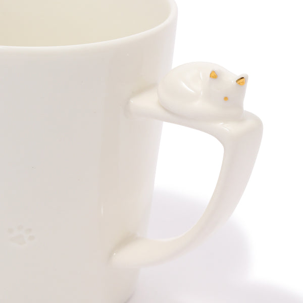 Cat Figure Mug White- Francfranc Limited