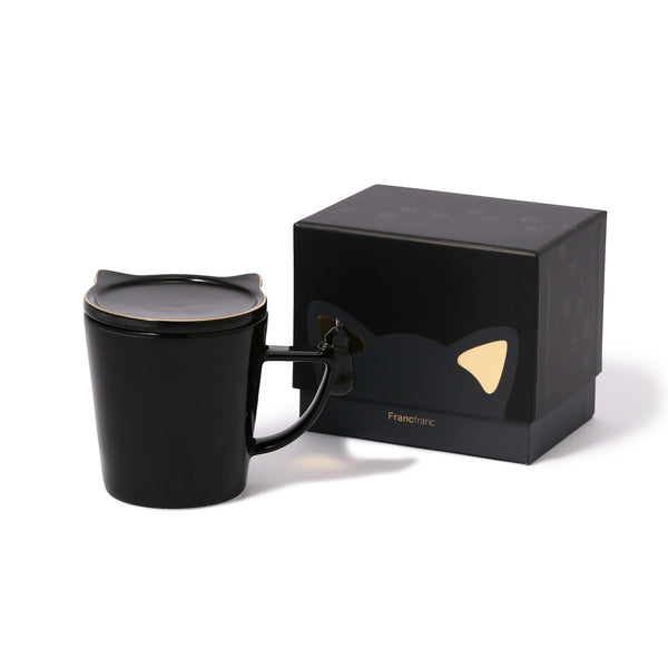 Cat Figure Mug Black- Francfranc Limited