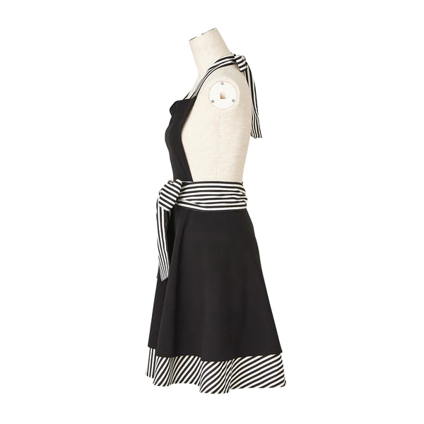 Stripe Ribbon Apron Black - Francfranc Limited