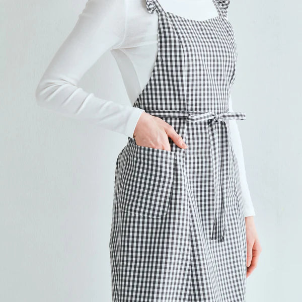 Mini Frill Apron Black x White - Francfranc Limited