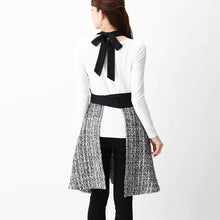 قم بتحميل الصورة في عارض الصور، Tweed Ribbon Apron Black - Francfranc Limited