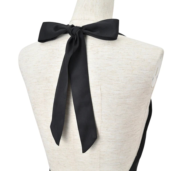 Tweed Ribbon Apron Black - Francfranc Limited