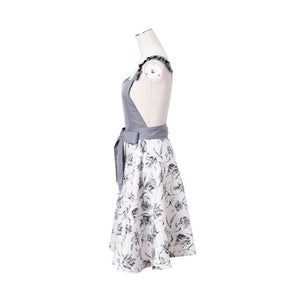 Lilia Ribbon Apron Gray - Francfranc Limited