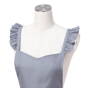 Lilia Ribbon Apron Gray - Francfranc Limited