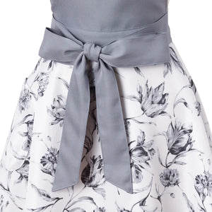 Lilia Ribbon Apron Gray - Francfranc Limited