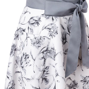 Lilia Ribbon Apron Gray - Francfranc Limited