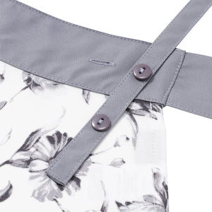 Lilia Ribbon Apron Gray - Francfranc Limited