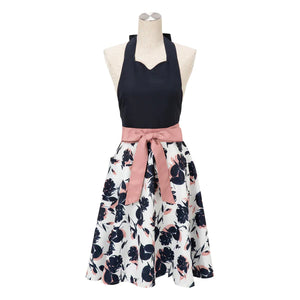 Floral Ribbon Apron Pink - Francfranc Limited