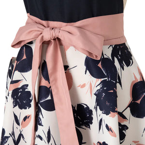 Floral Ribbon Apron Pink - Francfranc Limited