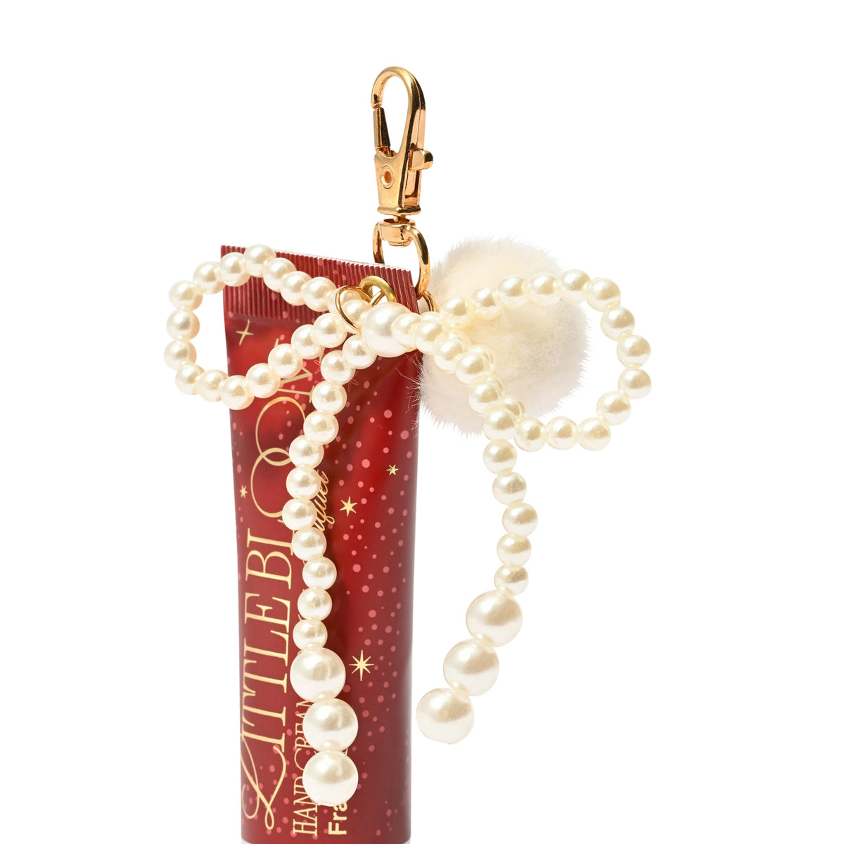 Little Bloom Hand Cream with Eco Fur Charm Red