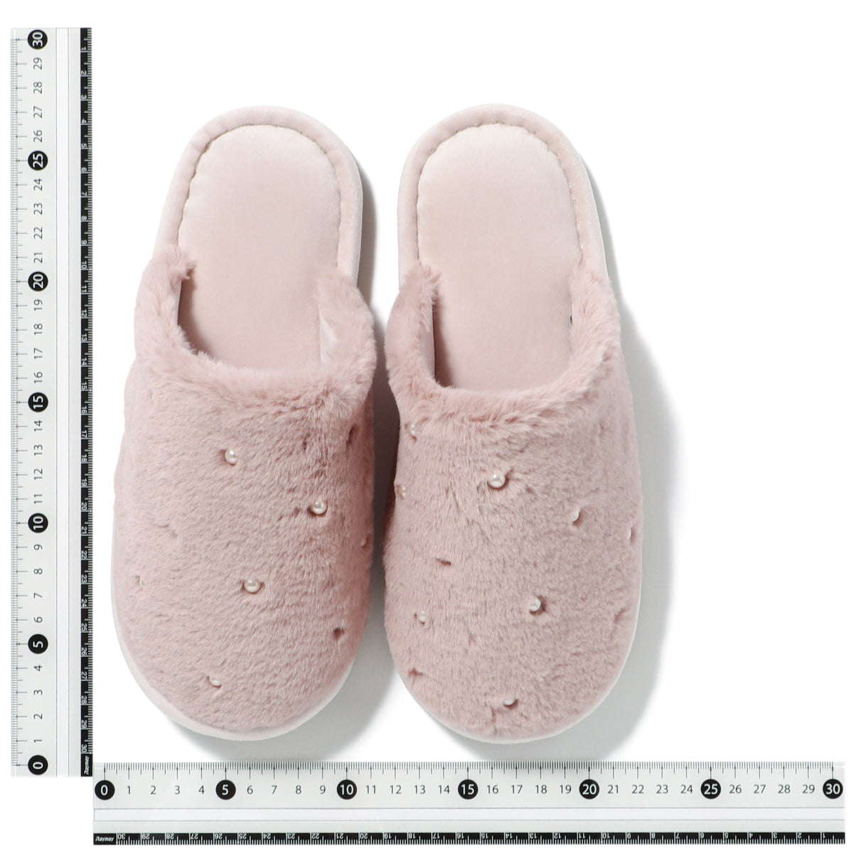 Eco-Fur Pearl Room Shoes Pink