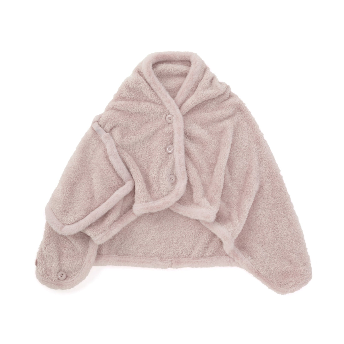4-Way Fleece Poncho S Pink