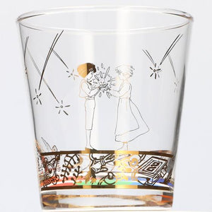 Howl's Moving Castle Glass with Antique Golds & Colorful Patterns - Ghibli Studio