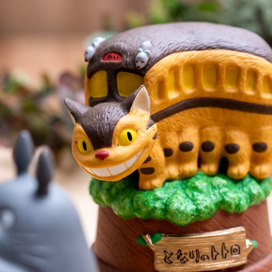 Ghibli My Neighbor Totoro Porcelain Music Box Cat Bus on the Tree