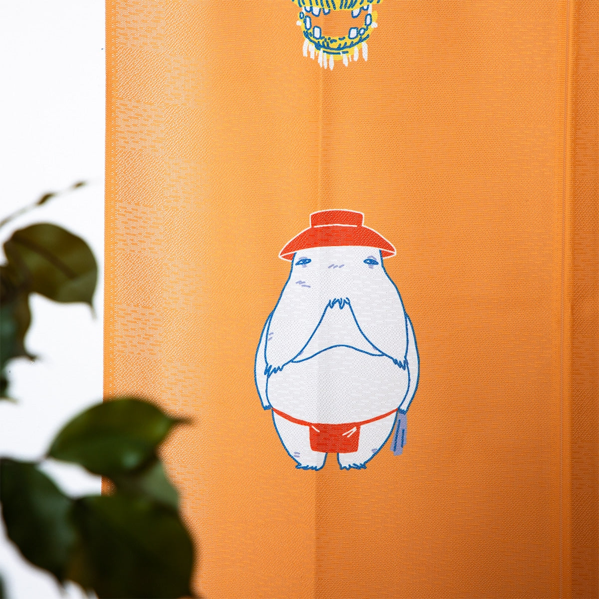 Spirited Away Noren Lucky Yellow 85 x 150cm Fabric Curtain