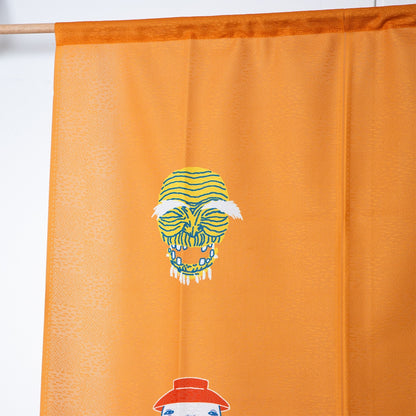 Spirited Away Noren Lucky Yellow 85 x 150cm Fabric Curtain