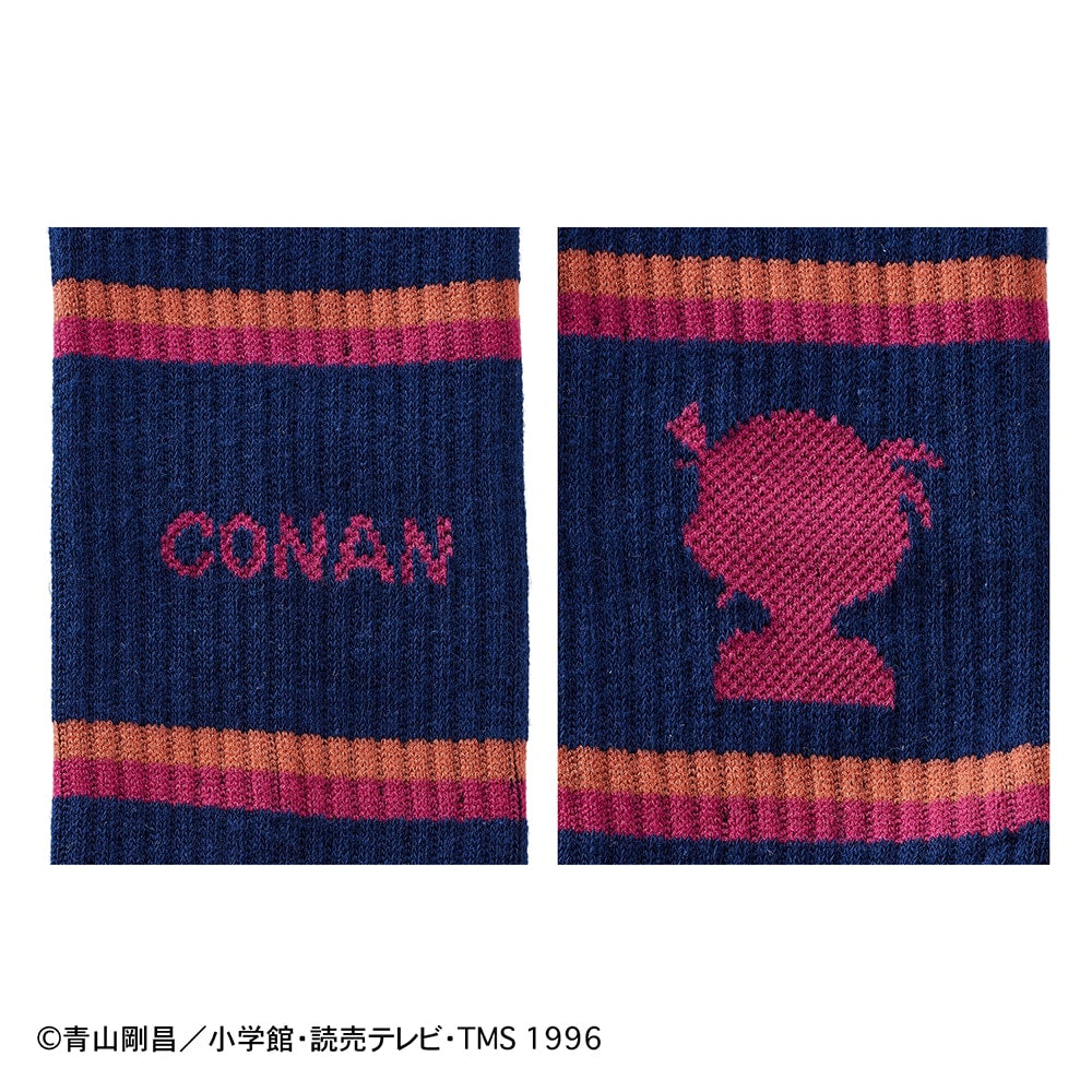 Detective Conan Crew Length Socks for Women Playful Design