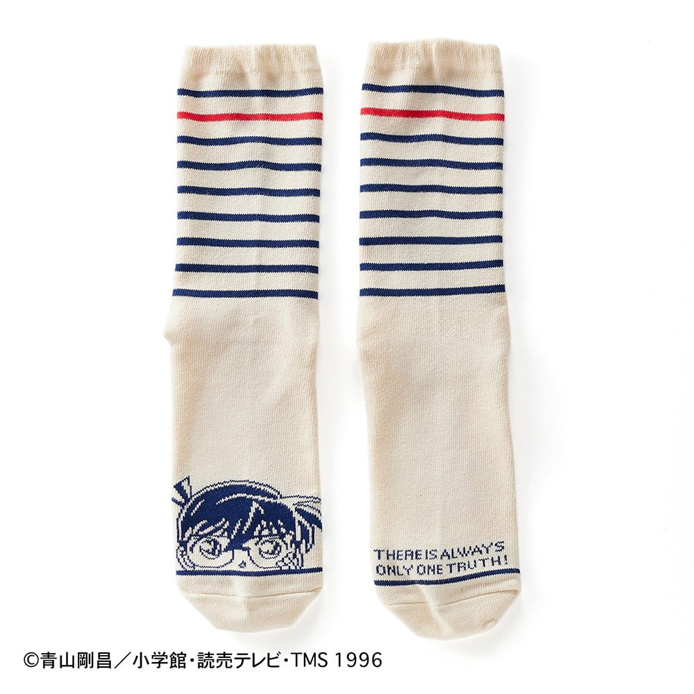 Detective Conan Crew Length Socks for Women Playful Design