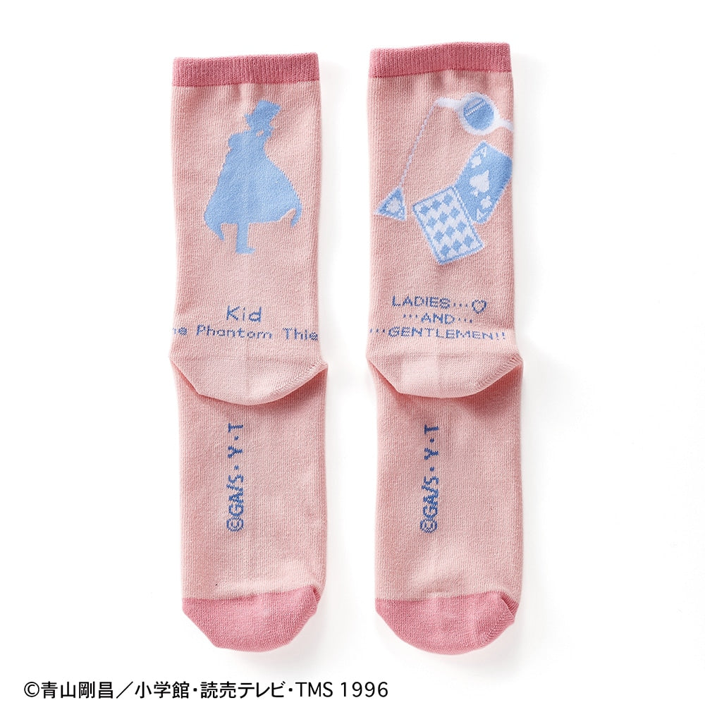 Detective Conan Crew Length Socks for Women Playful Design