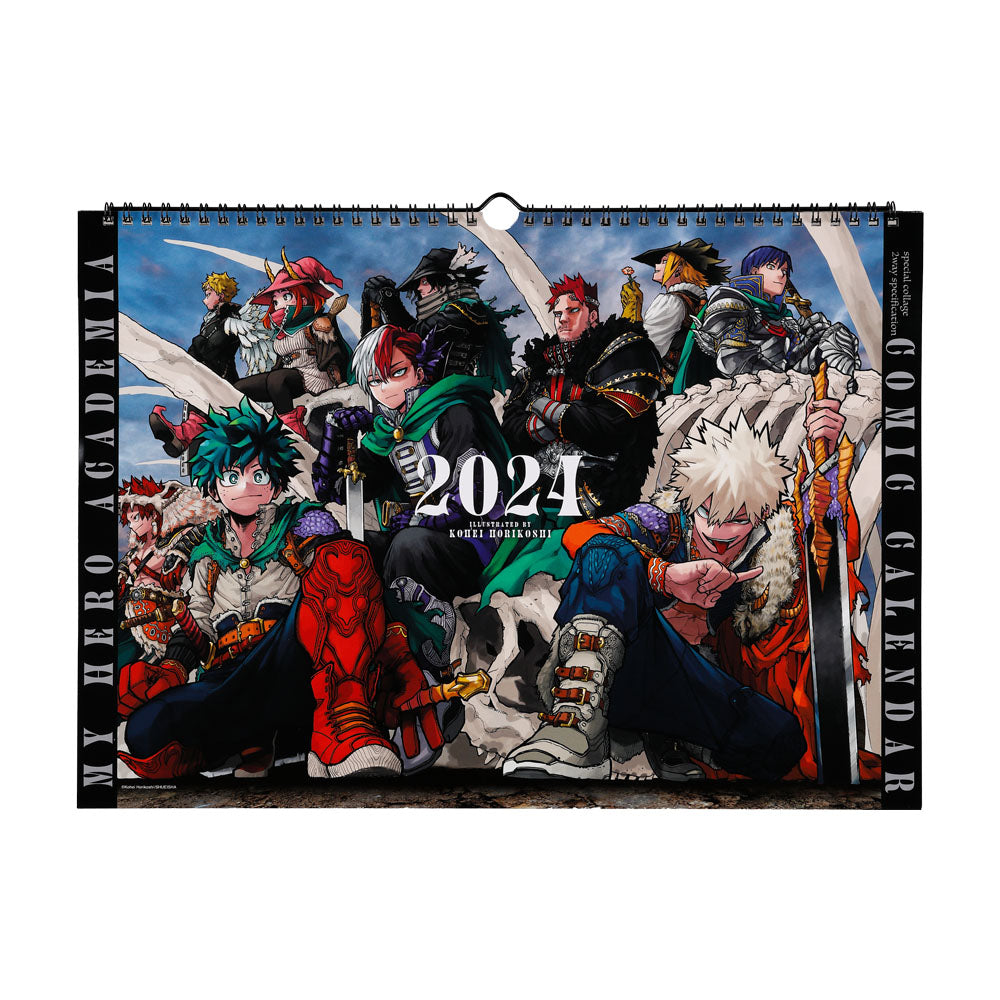 Anime Calendar 2024 A3 Size (Boku No Hero Academia)- Jump Shop Limited Edition