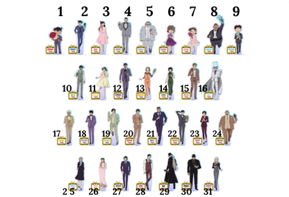 Conan 30th Anniversary Acrylic Stands (31 types in total)