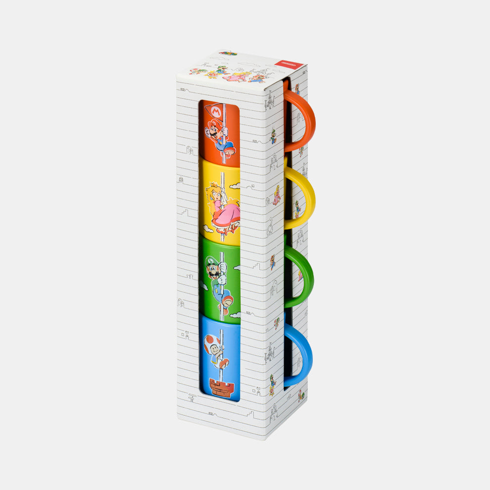 Nintendo Super Mario Family Life Stacking Cup Set