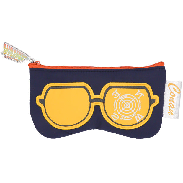 Detective Conan Back to the Future Pouch and Cleaning Cloth Set