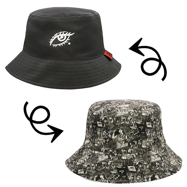 Tomie Halloween Unisex Reversible Bucket Hat