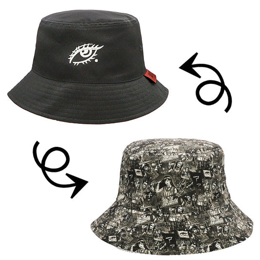 Tomie Halloween Unisex Reversible Bucket Hat
