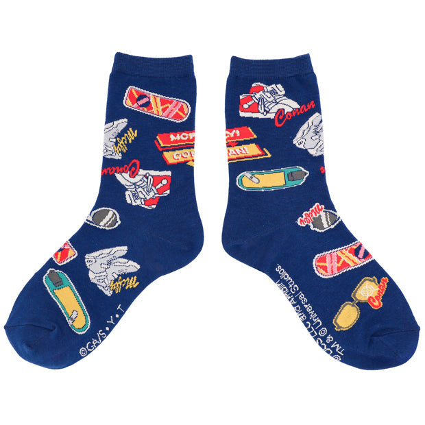 Detective Conan Back to the Future Socks with Pouch
