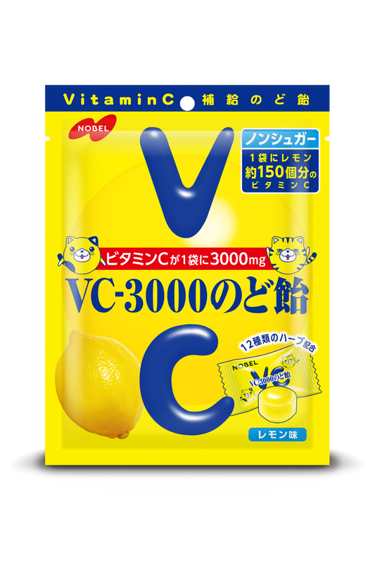 Nobel VC-3000 Throat Lozenges Lemon Flavor 90g