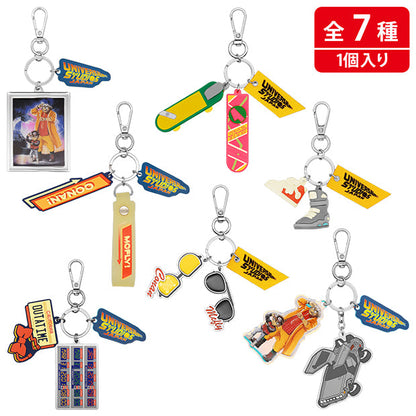 Detective Conan Back to the Future Blind Box Keychain 7 Designs