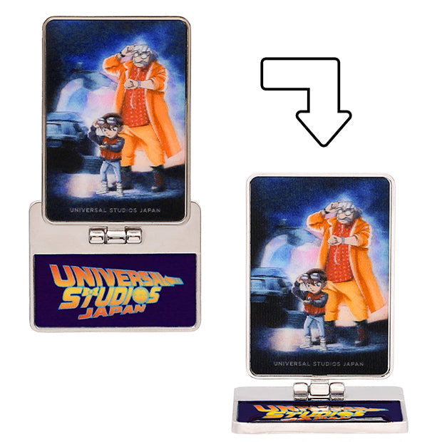 Detective Conan Back to the Future Pin Badge with Folding Stand