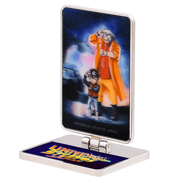 Detective Conan Back to the Future Pin Badge with Folding Stand