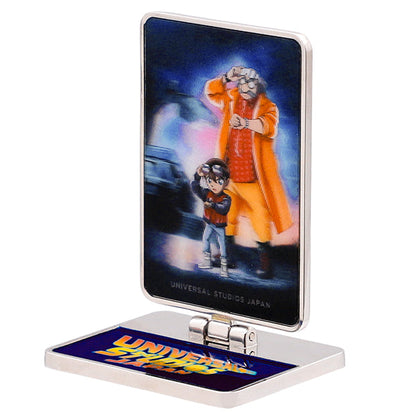 Detective Conan Back to the Future Pin Badge with Folding Stand