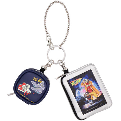 Detective Conan Back to the Future Pass Case and Mini Pouch