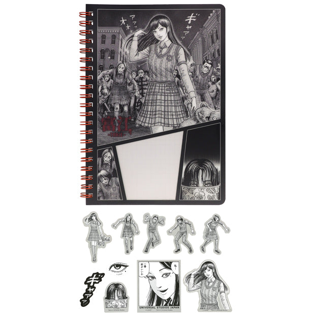 Tomie Notebook and Sticker Set