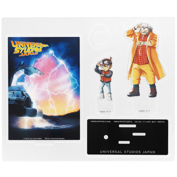 Detective Conan Back to the Future Acrylic Pen Stand with Ballpoint Pen