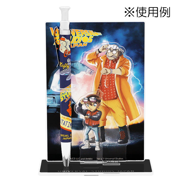 Detective Conan Back to the Future Acrylic Pen Stand with Ballpoint Pen