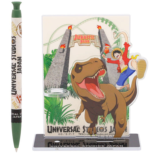 ONE PIECE Jurassic World Acrylic Pen Stand with Ballpoint Pen