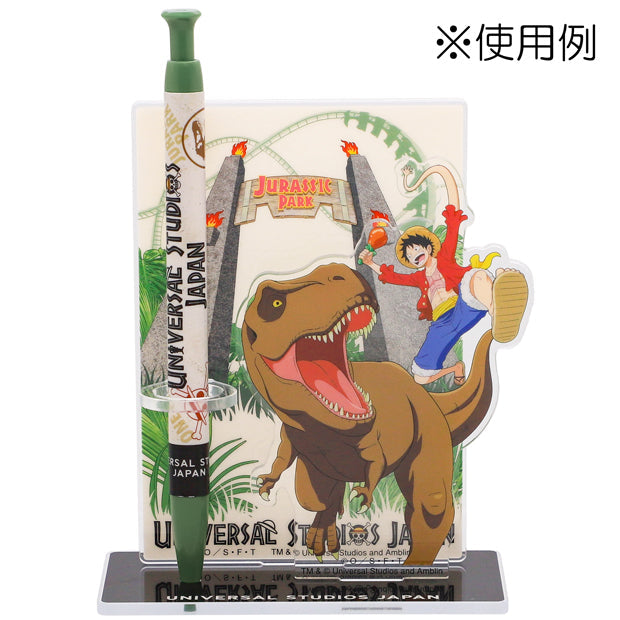 ONE PIECE Jurassic World Acrylic Pen Stand with Ballpoint Pen